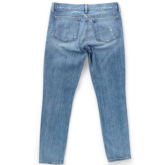 J.Crew Jeans Womens Sz 28 Ankle Toothpick Skinny Stretch Distressed Y2K Low Rise - Picture 2 of 12